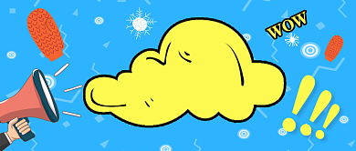 蓝色寒冷季节冬天降温公众号首图背景