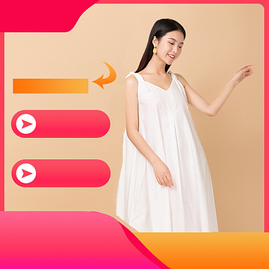 休闲女装宣传直通车背景