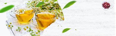 茶叶花茶促销折扣淘宝banner背景