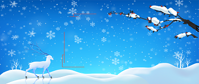 节气立冬雪景手机首图背景