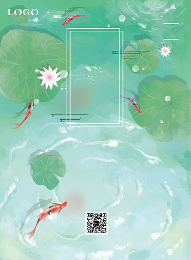 简约白露插画风海报背景