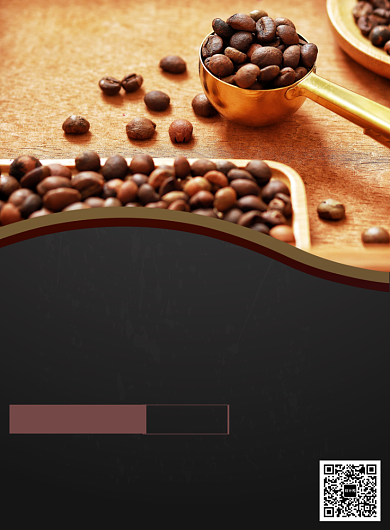 简约大气商务咖啡海报背景