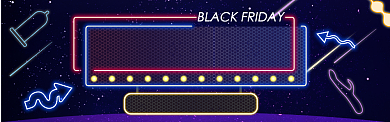 霓虹风黑色星期五电商通用banner背景