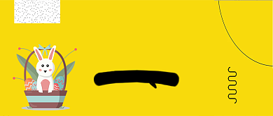 复活节小兔子公众号首图背景