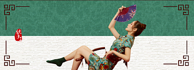 国潮服饰全场上新折扣淘宝banner背景