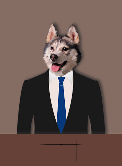 简约大气设计鬼才招聘海报背景