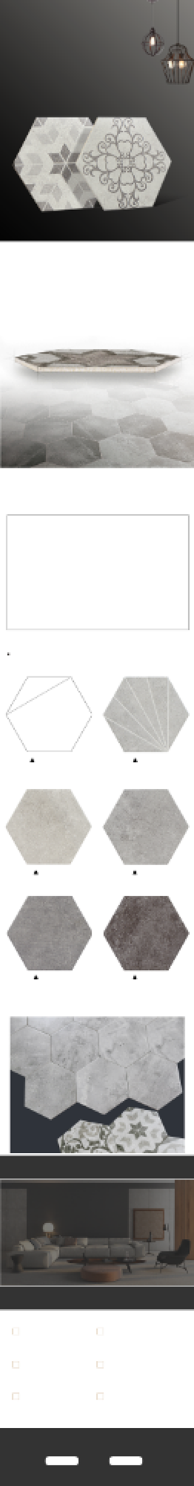 深色调北欧六角瓷砖淘宝详情页电商背景