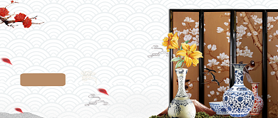 白色创意文物公众号首图背景