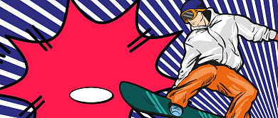 创意手绘时尚世界滑板日插画微信公众号素材图片背景