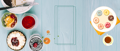 下午茶美食公众号 首图背景