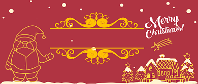 圣诞节卡通手绘手机首图背景