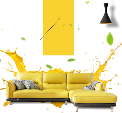家具黄色北欧风格朋友圈封面背景