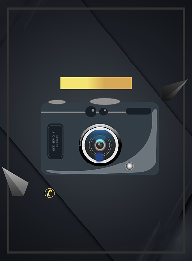 时尚摄影培训宣传广告印刷海报背景