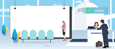 蓝色旅游出行国外机票折扣攻略首图背景