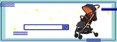 婴儿车大促淘宝banner背景
