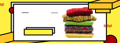 几何女装秋装淘宝电商banner图背景