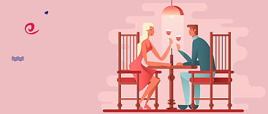 七夕情人节浪漫漫画公众号首图背景