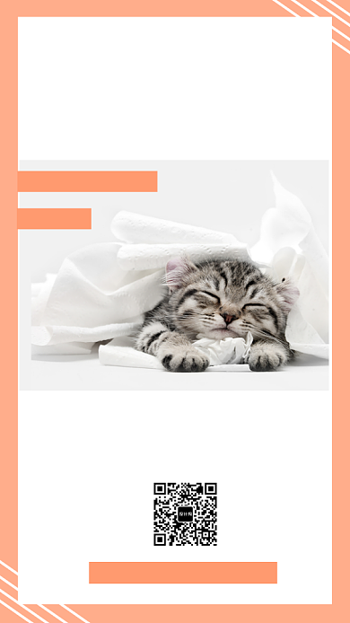 简约可爱每日一签手机海报背景