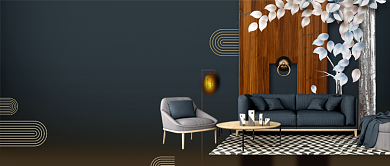 新中式温馨房地产促销广告微信公众号素材图片背景