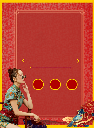 红色商务衣服促销印刷海报背景