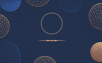 时尚深色花纹商务卡片背景