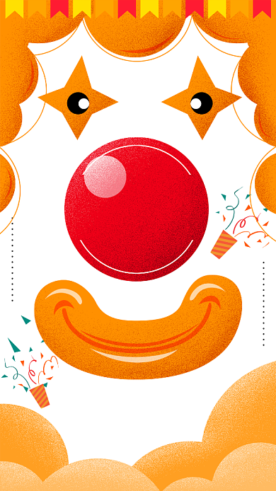 愚人节促销商务手机海报背景