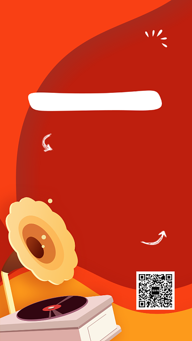 红色校园广播社招新手机海报背景