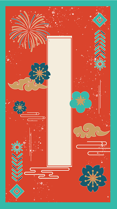 红色喜庆春晚倒计时海报背景