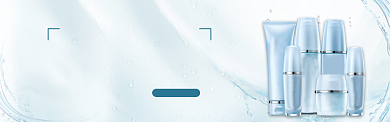 秋季补水保湿护肤品banner背景
