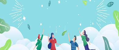 蓝绿质感公众号首图背景