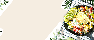 创意美食轻食减肥餐微信公众号素材图片背景