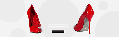 红色服装服饰鞋类高跟鞋促销banner背景