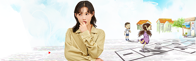 清新女装限时抢购banner背景