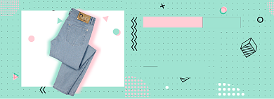 牛仔裤上新淘宝banner背景