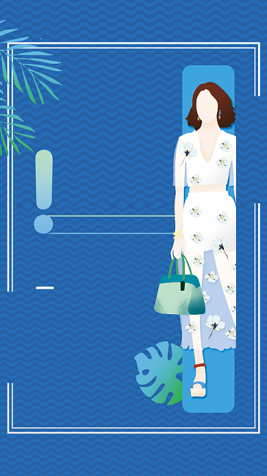 夏装清仓促销海报背景