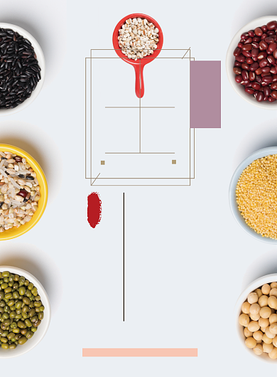 养生五谷杂粮海报背景