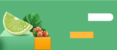 餐饮水果促销满减优惠公众号首图背景