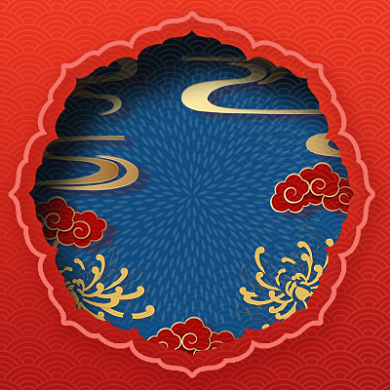 领福啦公众号次图中国红背景