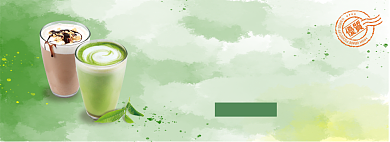 饮品上新特惠淘宝banner背景