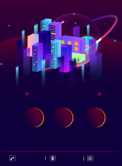 科技智能城市印刷海报背景