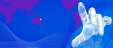 蓝色创意大数据互联网公众号首图背景