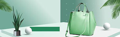 女包百搭简约海报模版banner背景