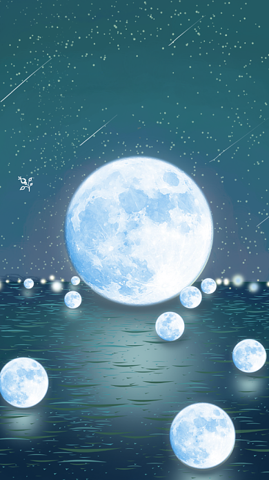 晚安日签宣传海报背景