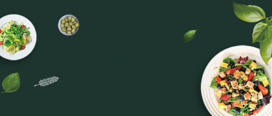 水果沙拉美食促销首图背景