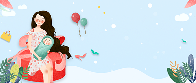 创意时尚辣妈微信公众号素材图片背景