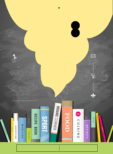 黑板报开学季海报模板背景