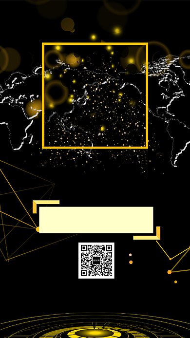 黑金大气招商手机海报模板背景