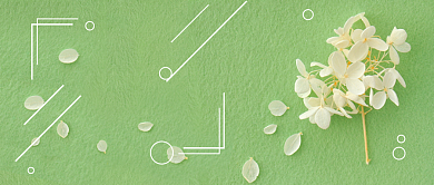 绿色简约金秋九月新媒体首图背景