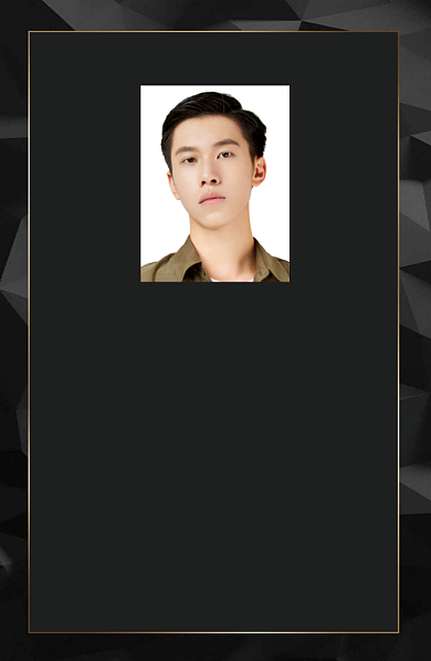 黑色创意商务工作证背景