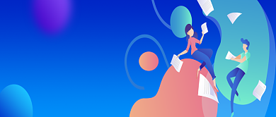 蓝色填报志愿指南公众号首图背景